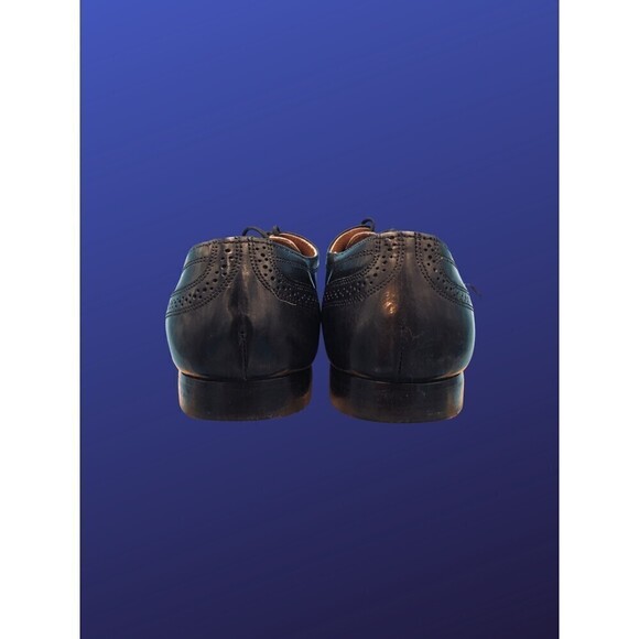 GIORGIO BRUTINI Brogue Wingtip Oxford, BLACK/WHITE, Men’s Size 9D, Pre-Owned,EUC - Picture 6 of 10